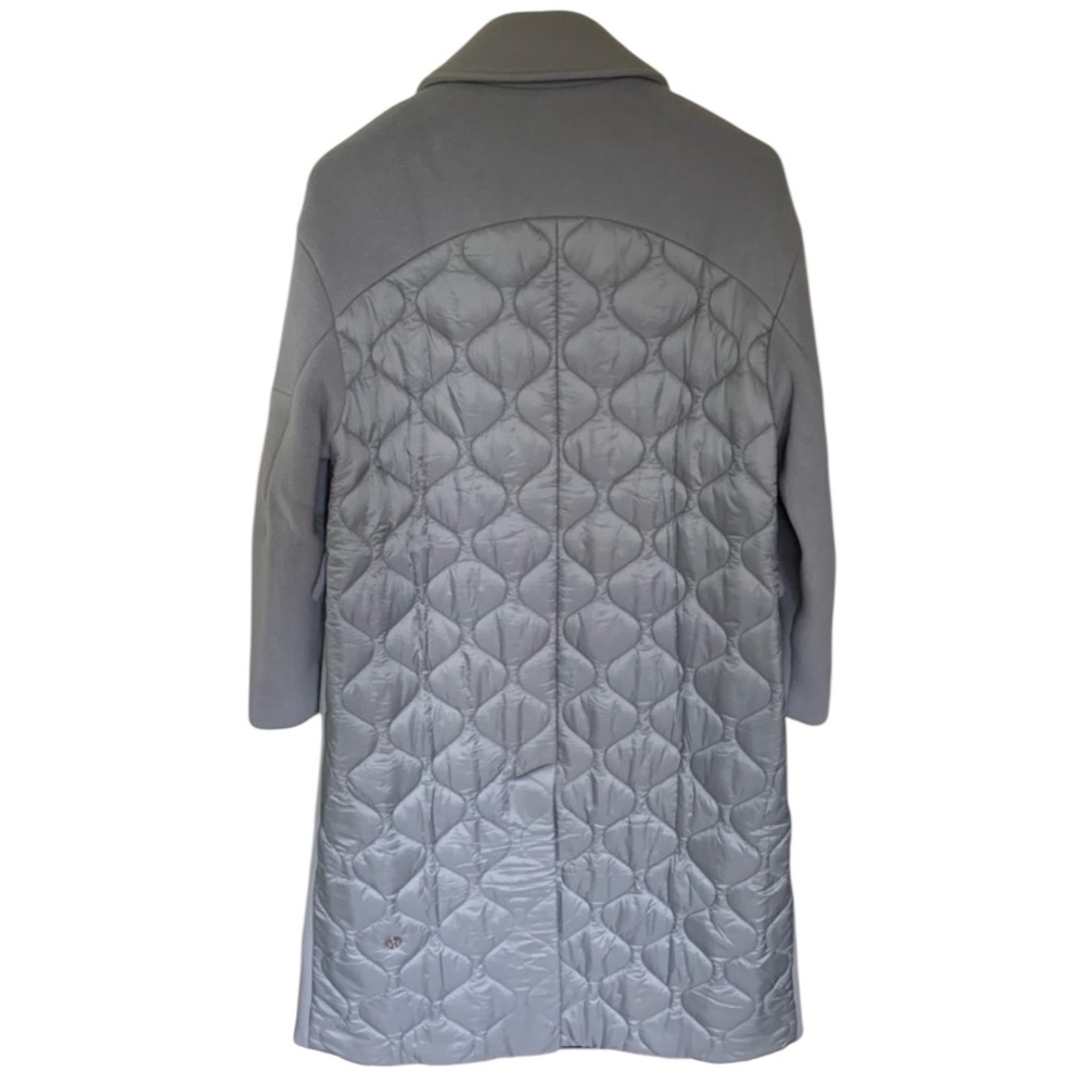 LULULEMON Long Wrap Coat Light Gray Oversized Jacket Size 12 -- GORGEOUS!!! - Picture 8 of 9